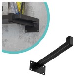 Regalhalter Regalträger Stegkonsole Loft - Stahl, Schwarz - WFU Domax Home - 4