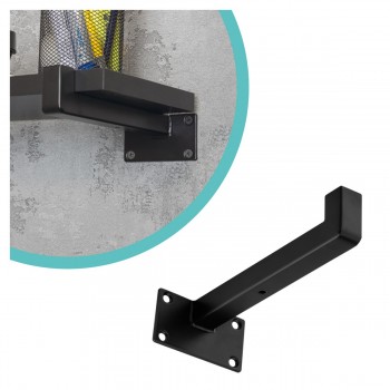 Regalhalter Regalträger Stegkonsole Loft - Stahl, Schwarz - WFU Domax Home - 1