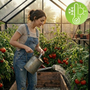 Gewächshaus Gartenhaus Treibhaus Alu Polycarbonat - Verbena II schwarz - 3x2,5m GRINDI - 5