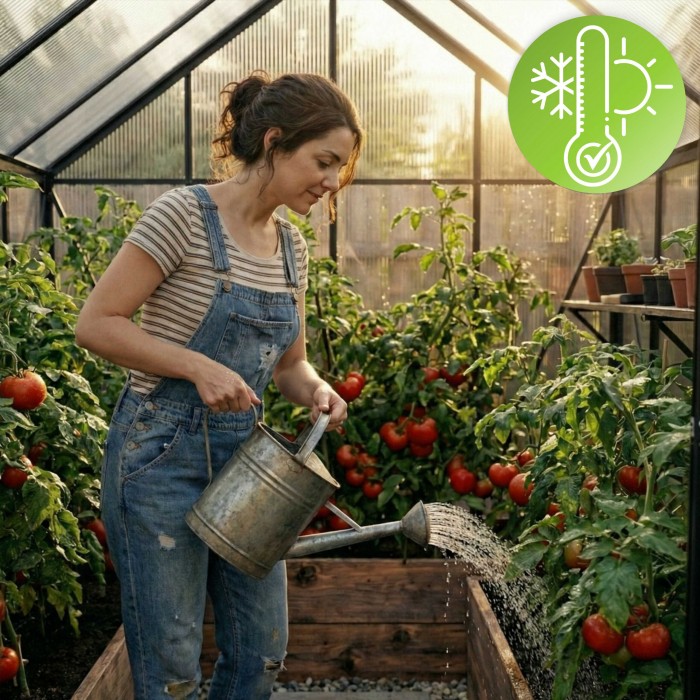 Gewächshaus Gartenhaus Treibhaus Alu Polycarbonat - Verbena II schwarz - 3x2,5m GRINDI - 5