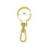 Schaukelschelle für Rundholz mit Karabinerhaken - MHO DMX - 3