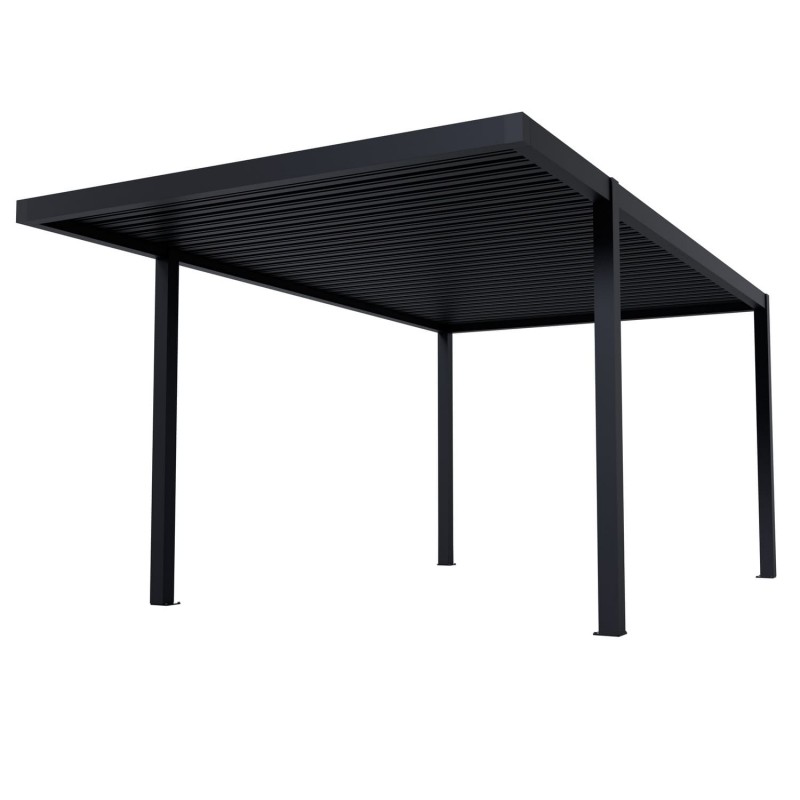 Aluminium-Carport – SAMOS I 500x300x230 anthrazit GRINDI IN THE GARDEN - 1