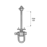Schaukelhaken Schaukelschelle Karabinerhaken Typ D - MHD DMX - 2
