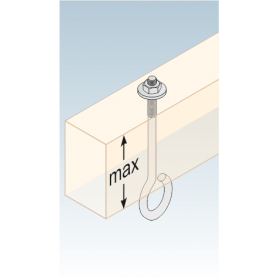 Schaukelhaken Schaukelschelle Karabinerhaken Typ D - MHD DMX - 4