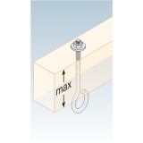 Schaukelhaken Schaukelschelle Karabinerhaken Typ D - MHD DMX - 4
