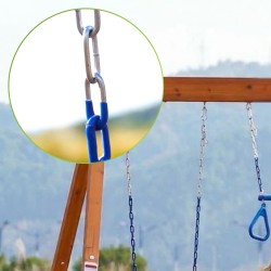 Gartenspielplatz für Kinder – Holzschaukel für 3 Personen Funland I GRINDI - 10