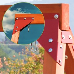 Gartenspielplatz für Kinder – Holzschaukel für 3 Personen Funland I GRINDI - 11