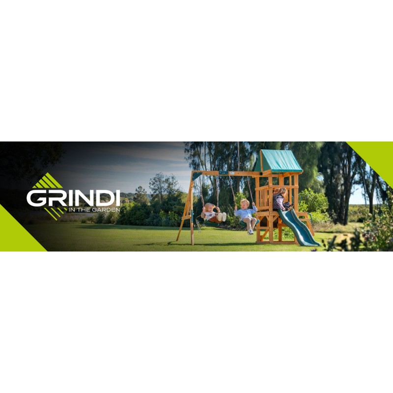 Gartenspielplatz für Kinder – Holzschaukel für 3 Personen Funland I GRINDI - 13
