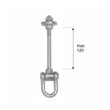 Schaukelhaken Schaukelschelle Karabinerhaken - MHC Typ C DMX - 3