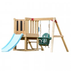 copy of Plac zabaw ogrodowy dla dzieci huśtawka drewniana 3 osobowa Funland I GRINDI - 10