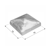 Pfostenkappe - DK 70x70x1,0 DMX - 3