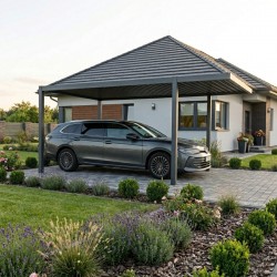 Aluminium-Carport – SAMOS I 500x300x230 anthrazit