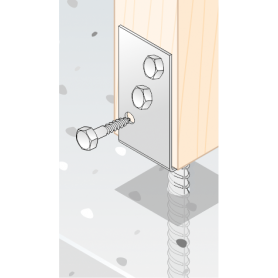 Holzschraube Schrauben Rostschutz - Zink galvanisiert silbern - PWD DMX - 2