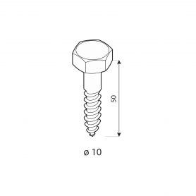 Holzschraube Schrauben Rostschutz - Zink galvanisiert silbern - PWD DMX - 3
