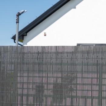 Sichtschutzmatte Sichtschutzzaun Windschutz Anthrazit - PVC 100 cm - GMW Grindi - 4