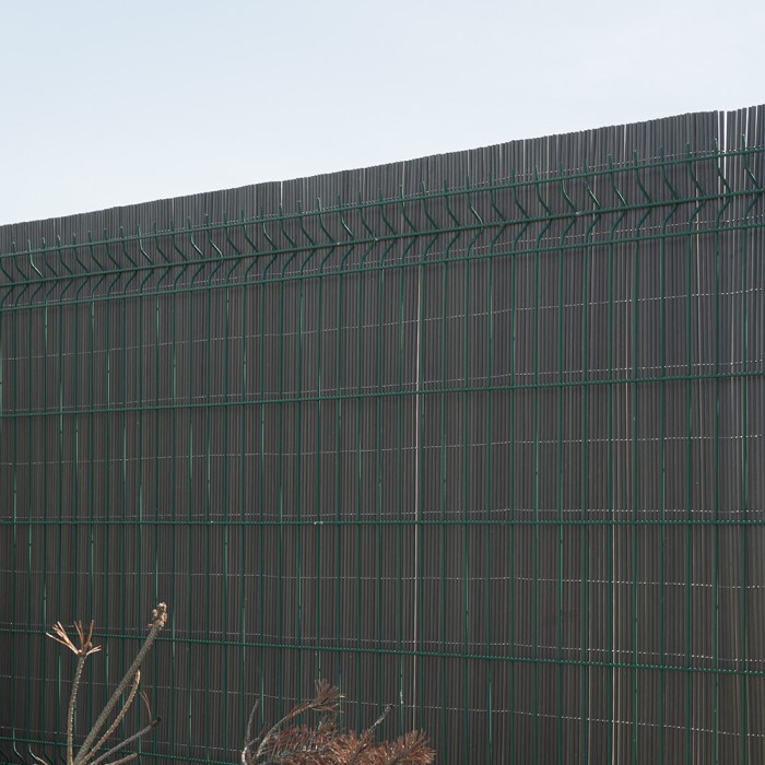 Sichtschutzmatte Sichtschutzzaun Windschutz Anthrazit - PVC 100 cm - GMW Grindi - 5