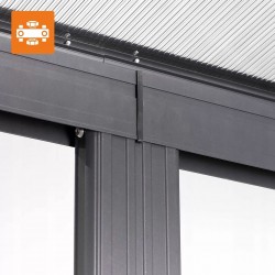 Garten Pergola Pavillon Terrassendach Wandpergola - Nea II 4,3x3m