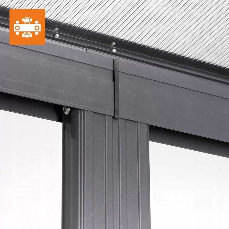 Garten Pergola Pavillon Terrassendach Wandpergola - Nea II 4,3x3m