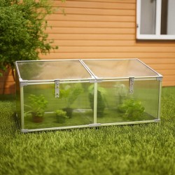 Gewächshaus aus Polycarbonat - 120x51x51 - Doppel