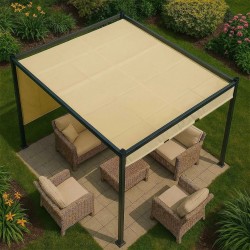 Garten Pergola Pavillon Terrassendach - Naxos 3x3m