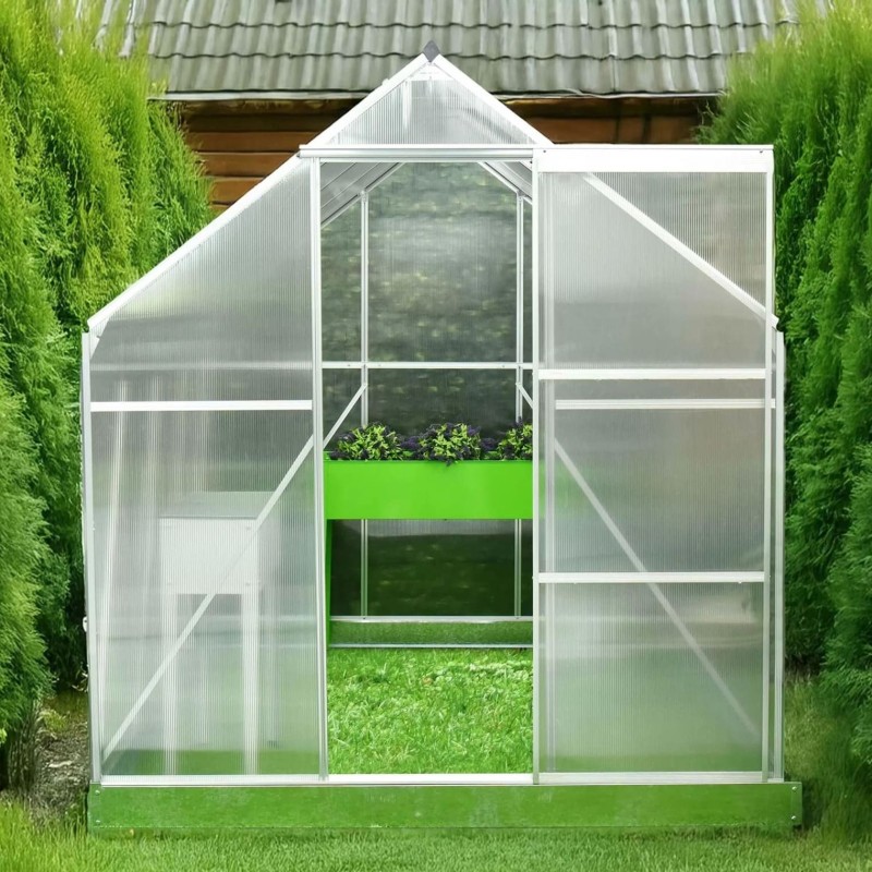 Gewächshaus Gartenhaus Treibhaus Alu - Viola I - 190x190x195