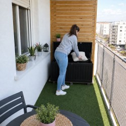 Gartenbox Kissenbox Auflagenbox - Cygnus 270 Liter, schwarz