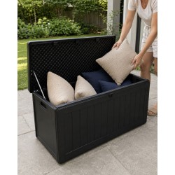 Gartenbox Kissenbox Auflagenbox - Morus 190 liter, schwarz