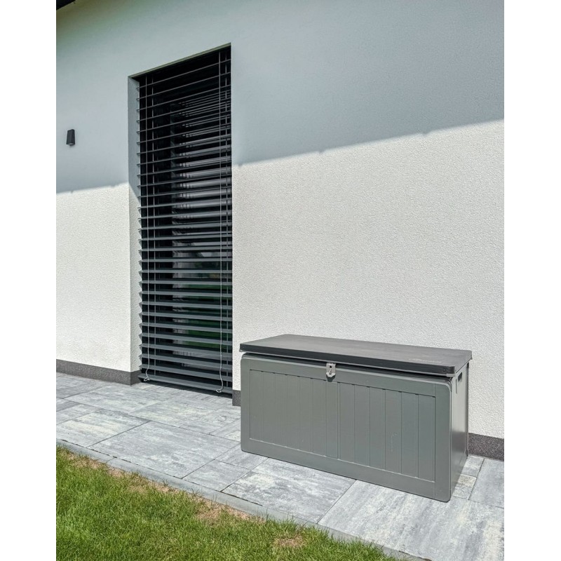 Gartenbox Kissenbox Auflagenbox - Morus 190 liter, dunkelgrau