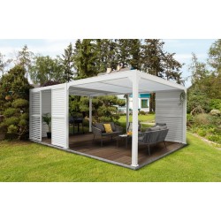 Lamellenwandpaneel für Pergola Kea  - Weiss