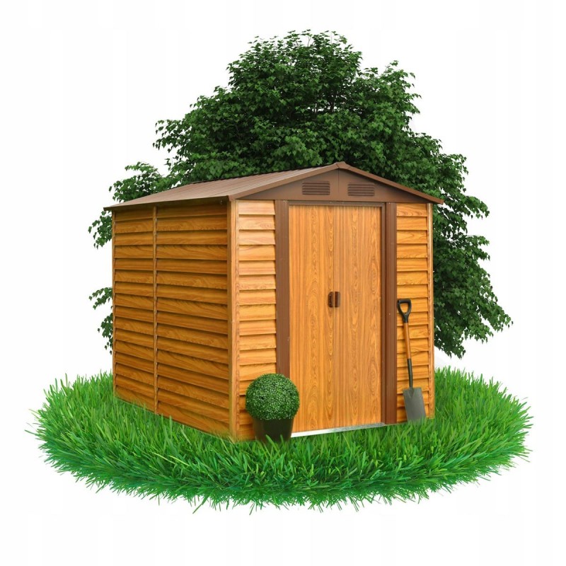 Gerätehaus Geräteschuppen Gartenhaus aus Metall - Arbor II - 195x236x209 GRINDI IN THE GARDEN - 3