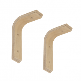 2x Konsole, Regalhalter, Regalkonsole, Regalsystem, Wandkonsole WDG Velano - 1