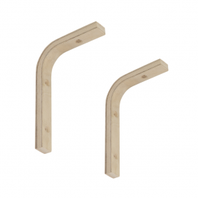 2x Konsole, Regalhalter, Regalkonsole, Regalsystem, Wandkonsole - WDGL Velano - 1