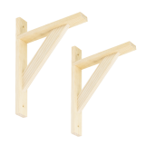 2x Konsole, Regalhalter, Regalkonsole, Wandkonsole - WDW KIEFE Velano - 1