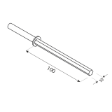 Tablarträger, Stockschraube, Regalhalter, Regalträger - PICO Velano - 2