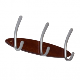 Garderobenleiste, Kleiderhaken,Garderobenhaken, Wandhaken - WUC SILBER Velano - 1