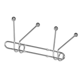 Garderobenleiste, Kleiderhaken,Garderobenhaken, Wandhaken - WUD CHROM Velano - 1