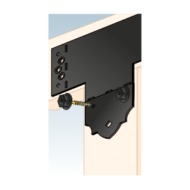 Dekorativ Schraube Holzverbinder Lochwinkel Winkel mit CE - SDCS DMX - 2
