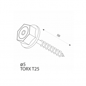 Dekorativ Schraube Holzverbinder Lochwinkel Winkel mit CE - SDCS DMX - 4