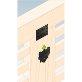 Dekorativ Verbinder Flachverbinder Holzverbinder Lochwinkel Winkel mit CE - SDLPA DMX - 3