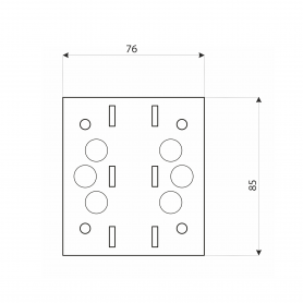 Dekorativ Verbinder Flachverbinder Holzverbinder Lochwinkel Winkel mit CE - SDLPA DMX - 4