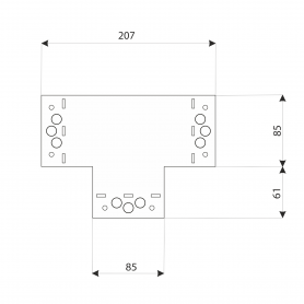 Dekorativ Verbinder Flachverbinder Holzverbinder Lochwinkel Winkel mit CE - SDLPB DMX - 4
