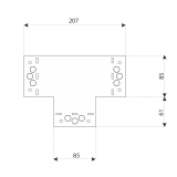 Dekorativ Verbinder Flachverbinder Holzverbinder Lochwinkel Winkel mit CE - SDLPB DMX - 4