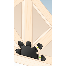 Dekorativ Flachverbinder Holzverbinder Lochwinkel Winkel mit CE - SDLPC DMX - 2