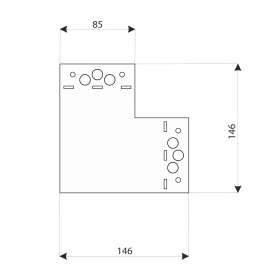 Dekorativ Verbinder Flachverbinder Holzverbinder Lochwinkel Winkel mit CE - SDLPD DMX - 2