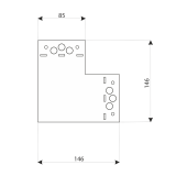 Dekorativ Verbinder Flachverbinder Holzverbinder Lochwinkel Winkel mit CE - SDLPD DMX - 2