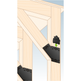 Dekorativ Verbinder Flachverbinder Holzverbinder Lochwinkel Winkel mit CE - SDLPF DMX - 2