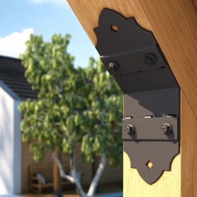 Dekorativ Verbinder Holzverbinder Lochwinkel Winkel mit CE - SDD DMX - 2