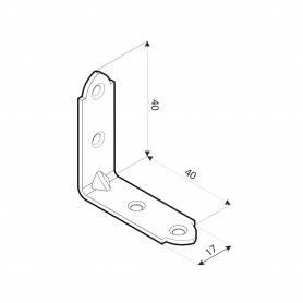 Dekorativ Verbinder Balkenwinkel Holzverbinder Lochwinkel Winkel mit CE - SDSKW DMX - 3