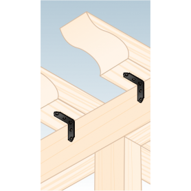 Dekorativ Verbinder Balkenwinkel Holzverbinder Lochwinkel Winkel mit CE - SDSKW DMX - 5