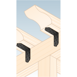 Dekorativ Verbinder Lochplattenwinkel Holzverbinder Lochwinkel Winkel mit CE - SDSKM DMX - 3